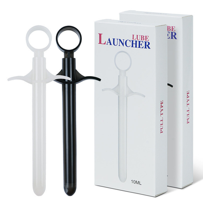 Mini Lubricant Launcher Shooter Sex juega la jeringuilla Vaginal Cleaning Tools del enema