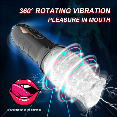 El sexo para hombre de la rotación del ABS 360 juega al instructor automático Vagina del sexo oral de la taza masculina del Masturbator