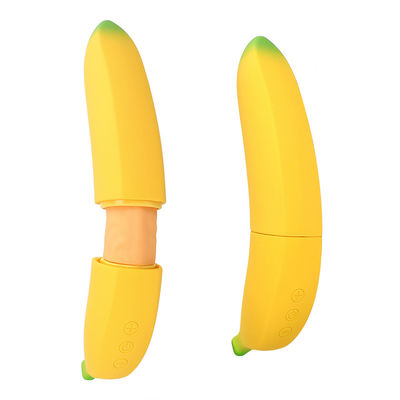 7 frecuencias de 210*37m m del plátano del vibrador del consolador de la vagina del juguete del sexo