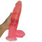 juguete del sexo del PVC Crystal Artificial Penis Big Dick de 12.2Inches los 31cm