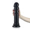 El negro Dick Anal Sex Toys Anal del PVC ondula 11,25 pulgadas de consolador grande estupendo