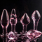 Masturbación de cristal rosada del consolador de los 3.5cm los 4.2cm Crystal Anal Plug Female Nightlife